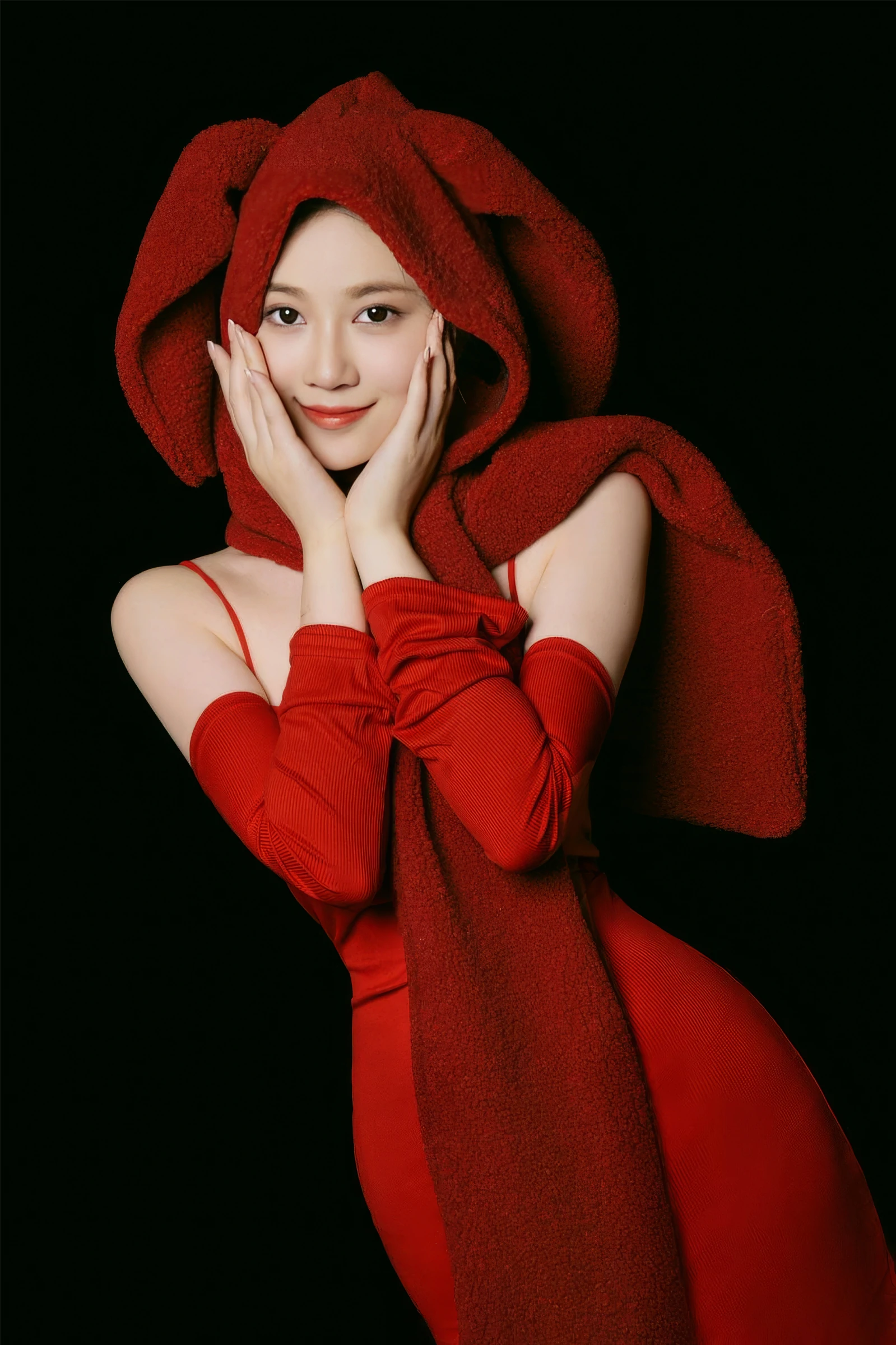 丽柜美束美女南湘baby全裸手遮私处人体艺术写真