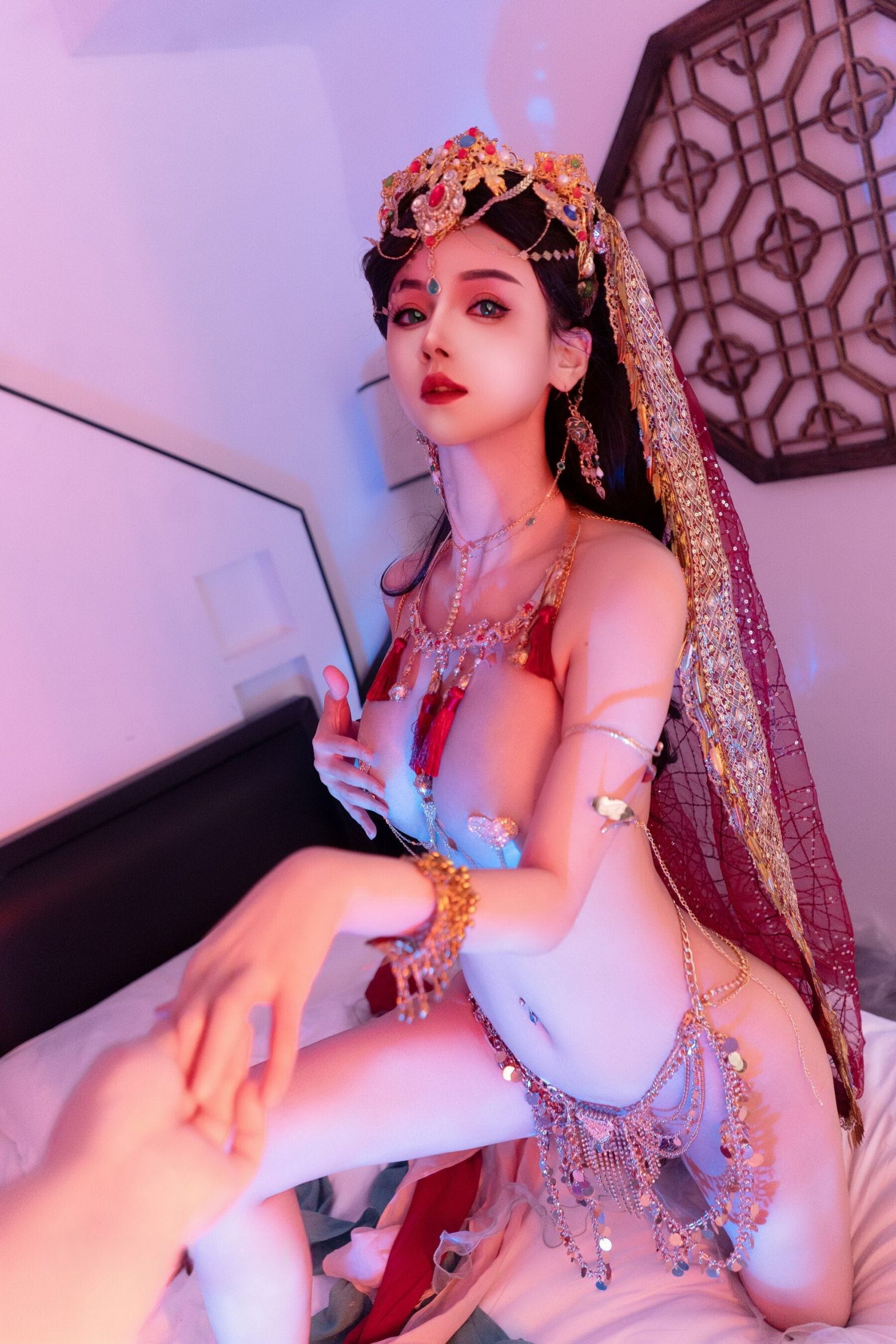 光身美女苏子琪女人全身赤裸裸露阴人体艺术照