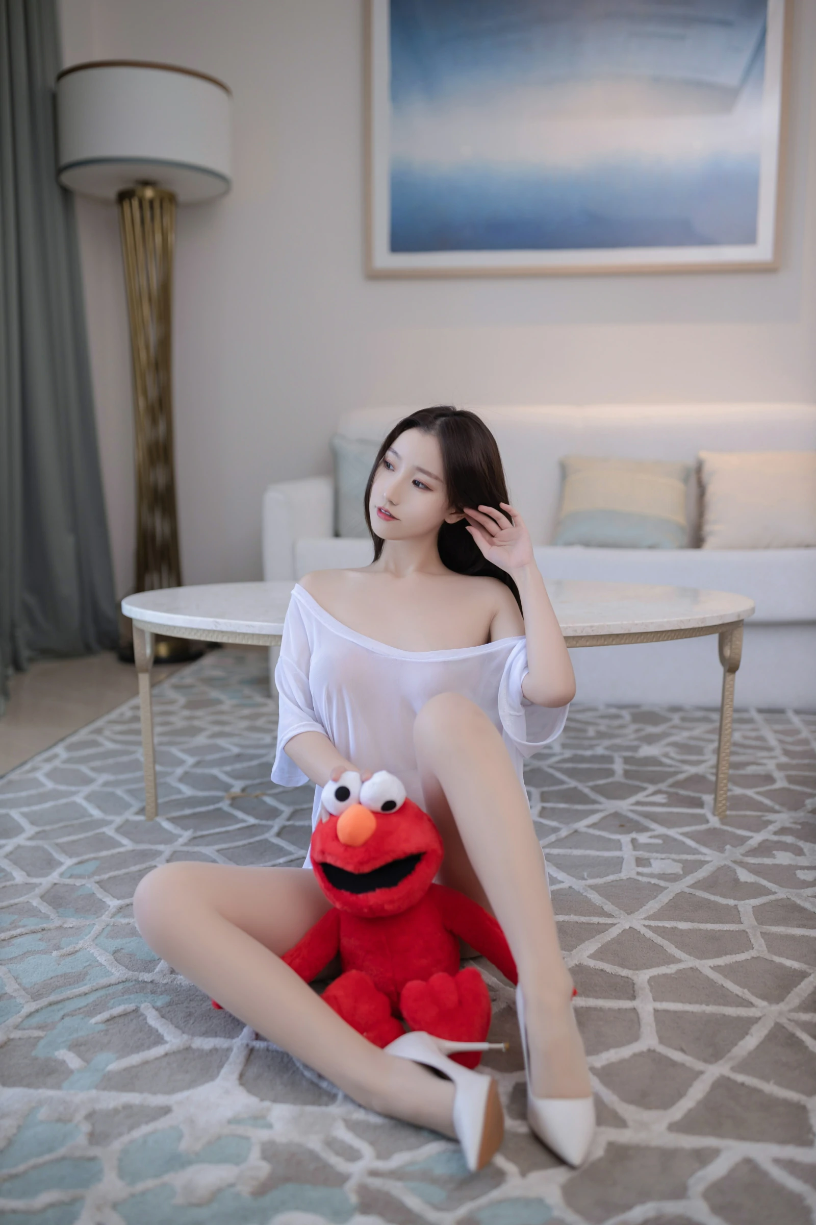 [MFStar模范学院] 姗姗就打奥特曼大胆肚兜艺术私房照(20)