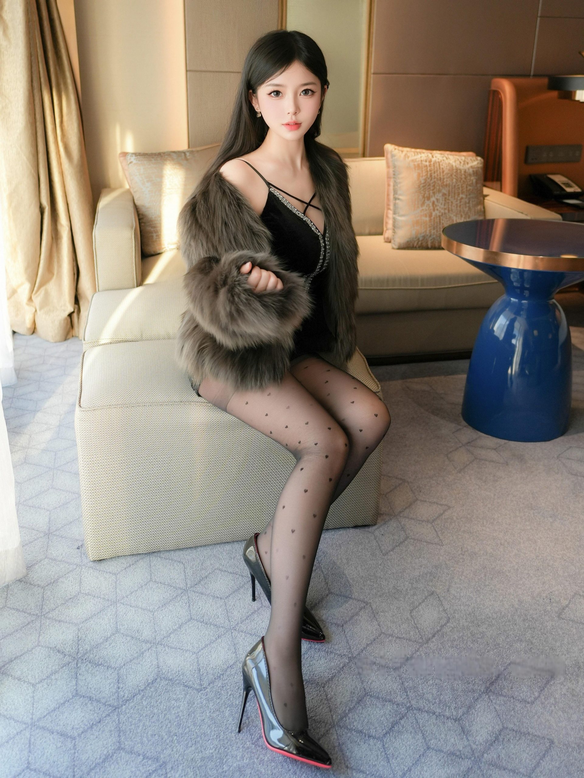 [爱尤物]珞可可真空超级巨乳正面掰阴给你看私房写真