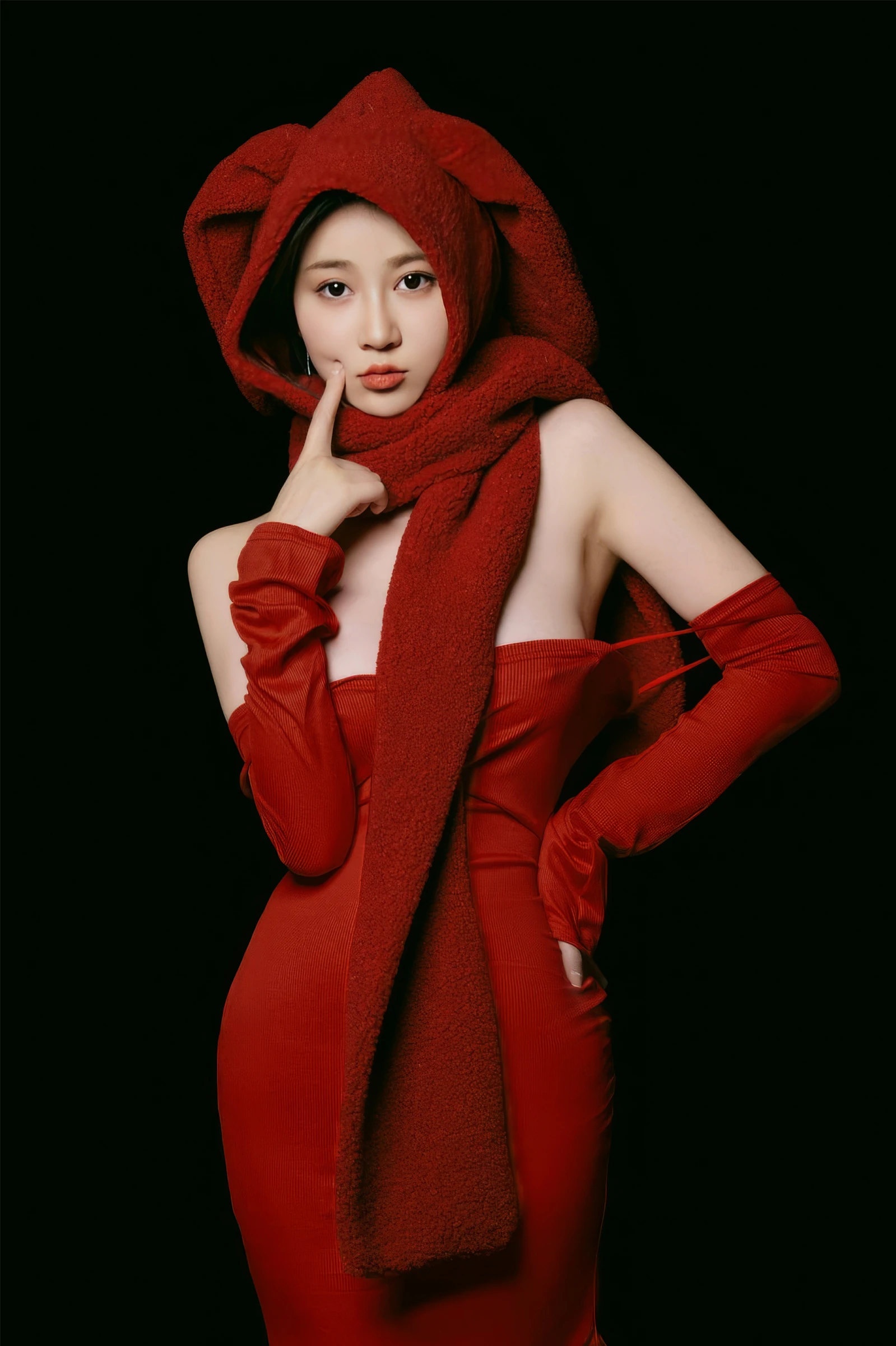 超性感高叉内衣美女长腿肥臀奶头凸点诱惑写真