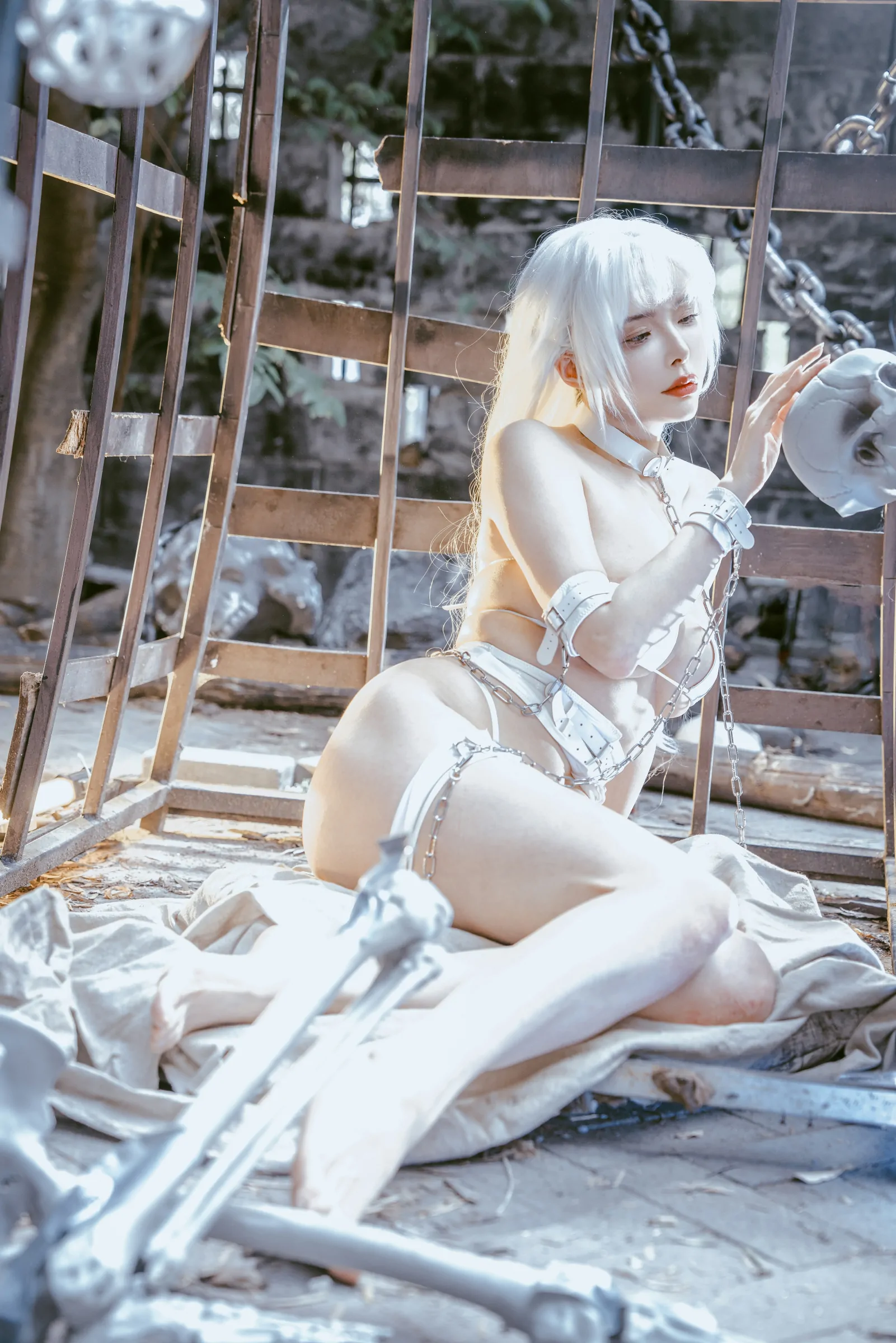 台湾丝袜美腿模特Miki玉女横陈写真(6)